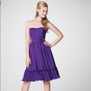 NWT Alfred Angelo purple strapless dress